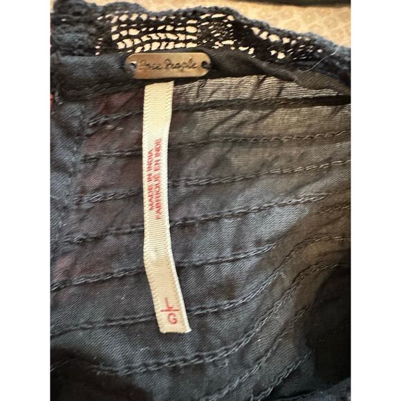 Free People Nobody Like You Embroidered Cotton Mini Dress Size Large - Picture 7 of 16